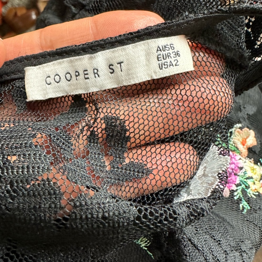 COOPER ST Myrtle Floral Lace Dress in size 2 - Picture 6 of 6